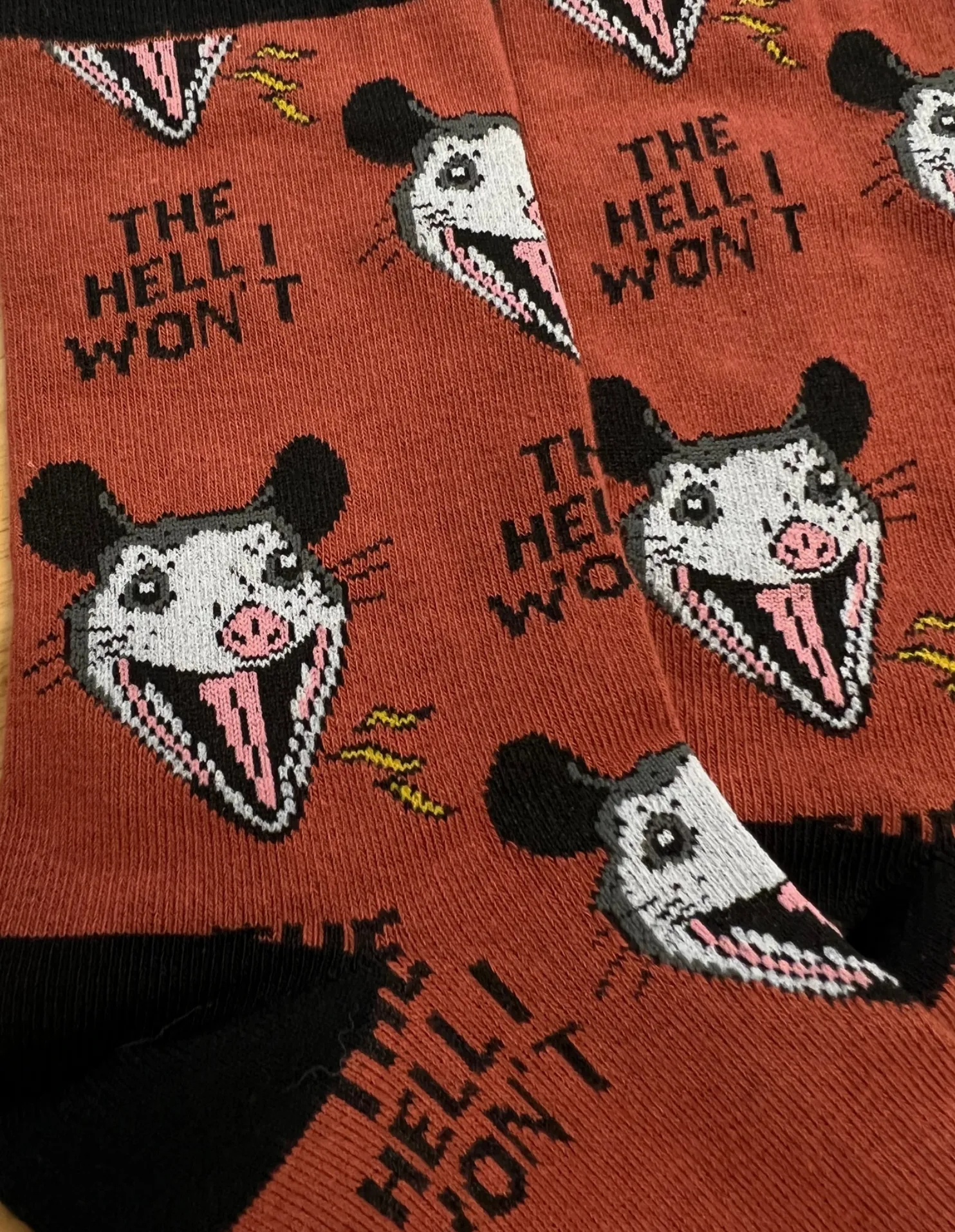 The Hell I Won't Opossum Socks