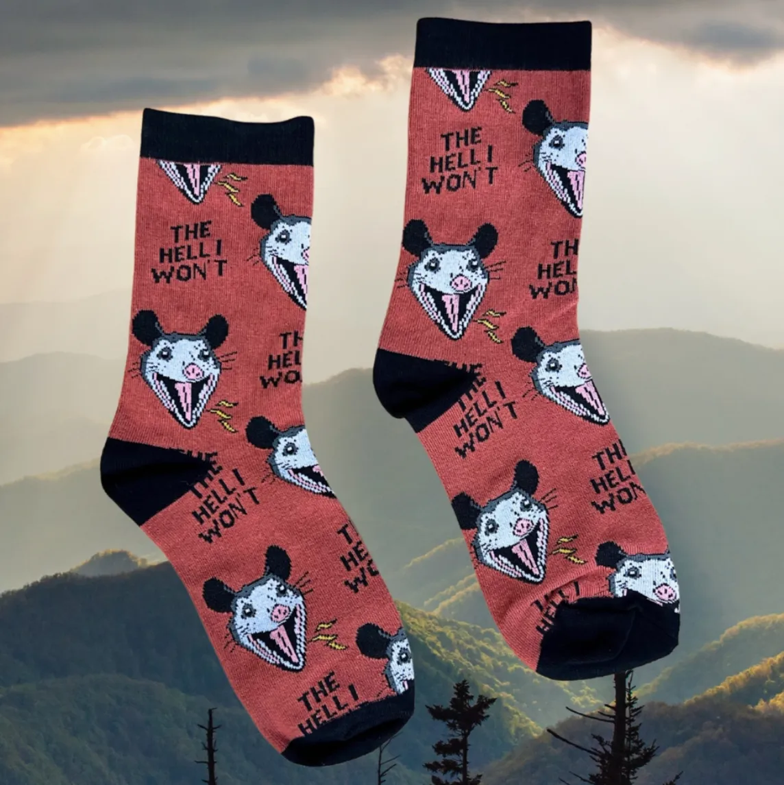 The Hell I Won't Opossum Socks