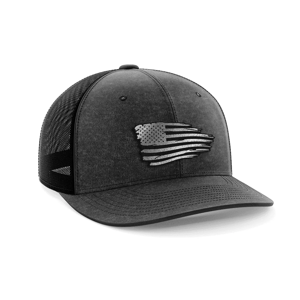 Torn Flag Black Patch Hat