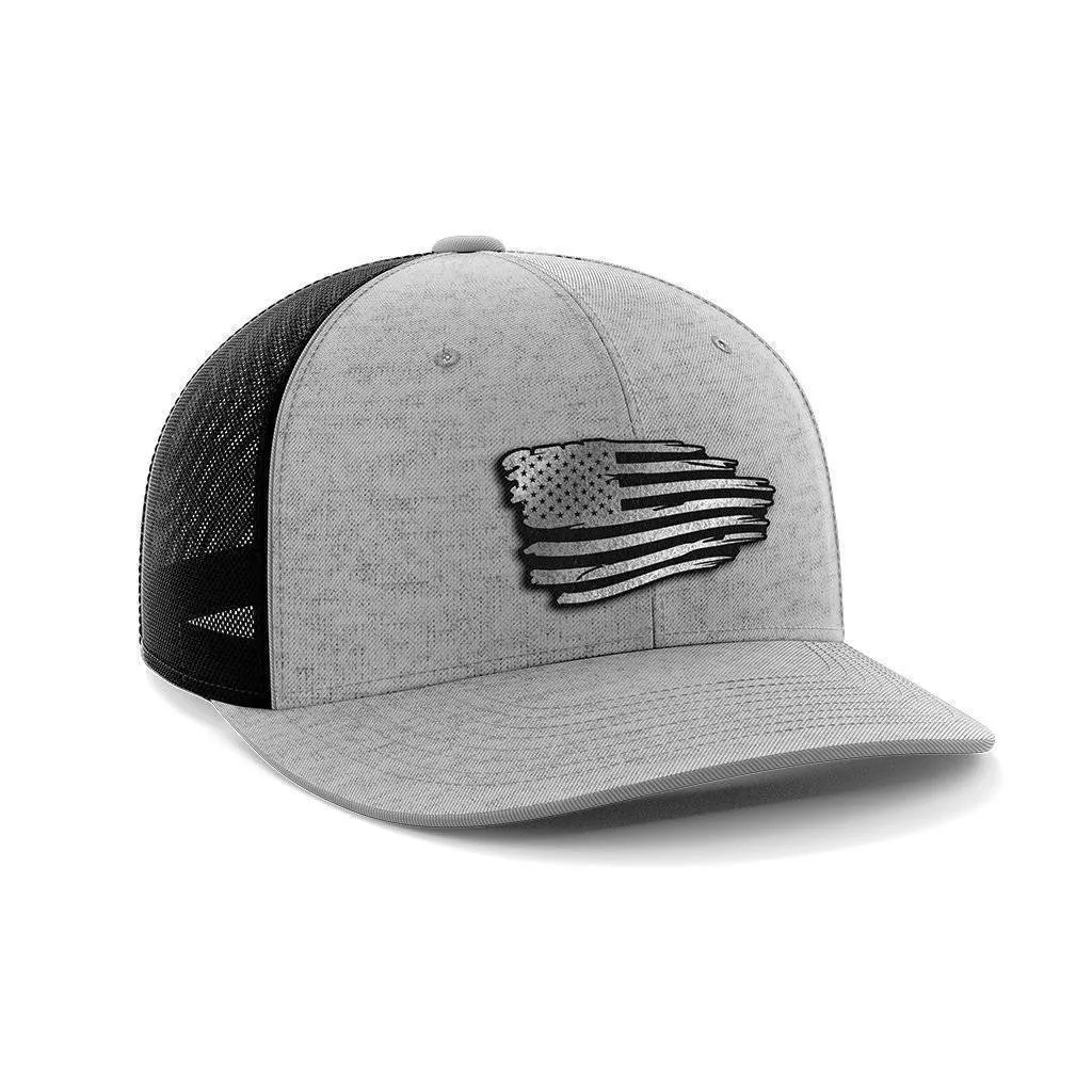 Torn Flag Black Patch Hat