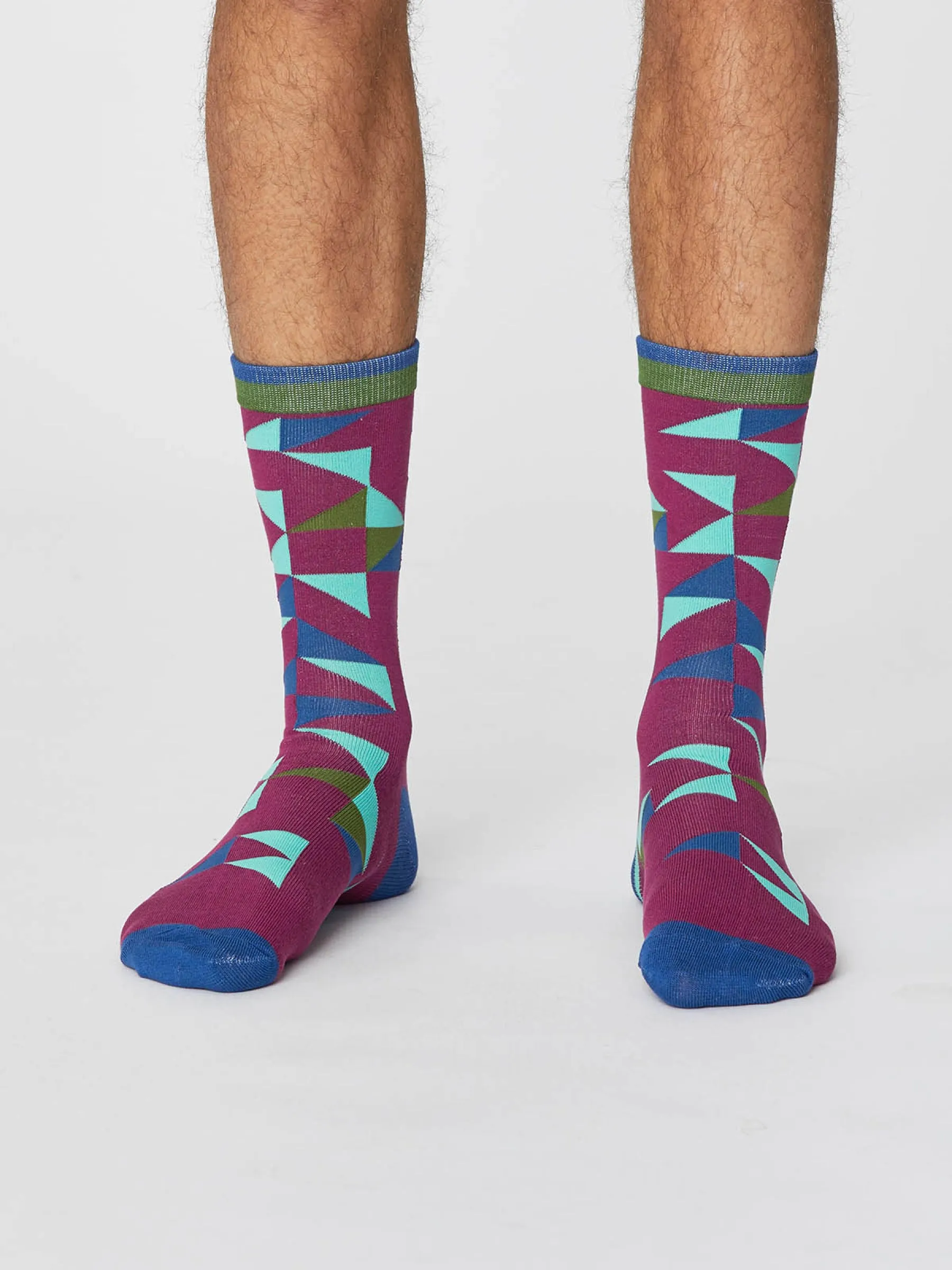 Triangle Socks - Beetroot